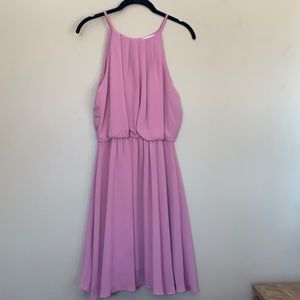 Lush Sleeveless Pink Dress